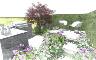 Perennial confirm garden at RHS Flower Show Cardiff